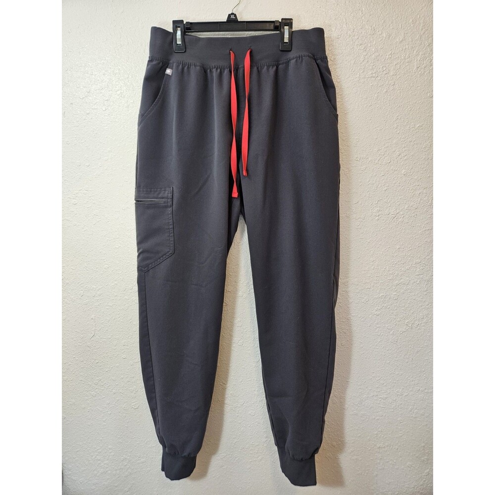 Figs Charcoal Zamora High Rise Jogger Scrub Pant Size L